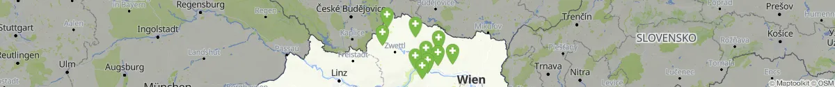 Kartenansicht für Apotheken-Notdienste in der Nähe von Röhrenbach (Horn, Niederösterreich)